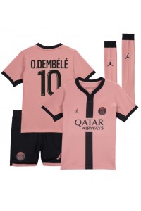 Fotbalové Dres Paris Saint-Germain Ousmane Dembele #10 Dětské Třetí Oblečení 2024-25 Krátký Rukáv (+ trenýrky)